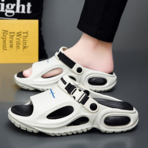 High-End Mens Summer Outdoor Sports Beach Slippers Anti-Slip Deodorant Driving Dual-Purpose Sandals Comfortable EVA Material
