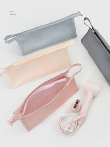 Portable Travel Hair Dryer Storage Bag Visible Net Hair Curler Storage Case Weekeight Brand Gown Satin Material from China