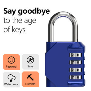Travel Padlock Anti Theft Backpack Small Padlock Resettable 3 4 Digit Combination Suitcase Password Code Lock Luggage Padlock