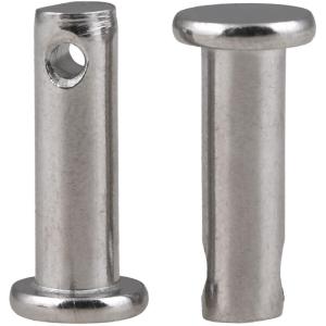 POWER&STRONG | Stainless Steel Pin with Hole Flat Head Pin Cylindrical Pin Positioning Pin M3 M5 M6 M8 M10 M20