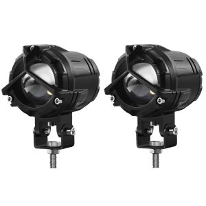 40W LED Spot/Fog Light Kit for Motorcycle Car SUV - M3 Lens High/Low Beam 10000LM Ultra Bright IP68 Waterproof Driving Lights (Universal Off-Road)