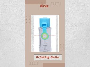 Kris 450ml Botol Minum Anak dengan Handle: Blue Navy Magenta Pink dengan Tutup Krisbow