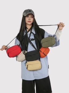 Túi Đeo Chéo Nylon Chống Thấm Nước Nhẹ Thường Ngày Đa Màu Cho Nam Và Nữ Túi Đựng Điện Thoại Di Động Túi Đeo Vai Đơn Thời Trang