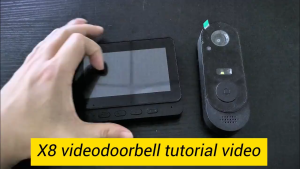 Waterproof True Wireless Video Doorbell 480P Camera Pixel With 4.3 Inch Screen Real Time Indoor Monitor No App Required 可视门铃