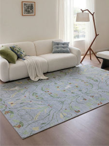BULULOM | French Cream Style Living Room and Bedroom Carpet Waterproof Stain-Resistant