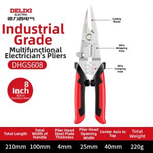 DELIXI Electric | Multi-Function Electrician Stripping Pliers | Trending Choice Alongside wire stripping tool