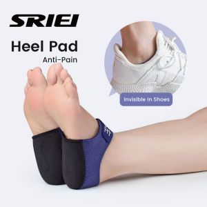 SRIEI 1Pair Back Gel Heel Protectors Sleeves Pads Cushion Support for Relieving Heel Pain from Plantar Fasciitis Heel Spur Tendinitis Tumit Sakit