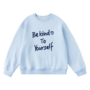 KECHU | Letter Print Loose Fit Hoodie