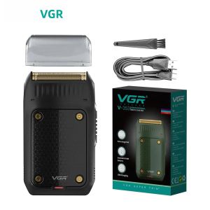 Máy Cạo Râu Điện Chuyên Nghiệp VGR V-353 Dành Cho Nam Sạc Được Di Động Kèm Bộ Tỉa Râu Lưỡi Kép Dùng Được Khi Khô Hoặc Ướt.