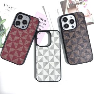 ธุรกิจหรูหราเรขาคณิตสามเหลี่ยมรูปแบบสําหรับiPhone 16e 16 15 14 ฝาครอบโทรศัพท์ 13 12 11 Pro MAX HardกันกระแทกกลับFunda