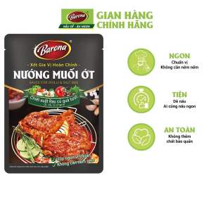 Combo 20 gói Gia Vị Nướng Muối Ớt Barona 80g ướp ngon chuẩn vị không cần nêm nếm