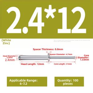 BAIRUITE | Aluminum Round Head Core Pulling Rivet