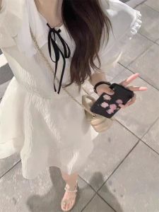 Princess Style Puffy Summer Dress Childrens School Uniform White Skirt Girls Clothing Casual All Seasons Four Seasons