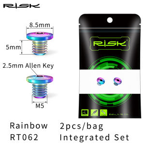 RISK Titanium bicycle screws For Shimano Brake lever Cylinder m615 m7000 m8000 m9000 Fixing Screws Bike Hydraulic Brake Bolt