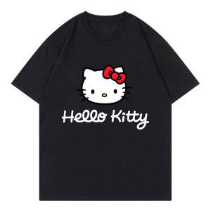 Sanrio | Hello Kitty Cartoon Anime T-shirt Summer Short Sleeve  Cotton Men Tee Shirts Tops 2026 New Fashion Couple Clothing