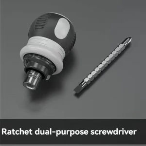 Ratchet Screwdriver Set Short Shaped Radish Head High Hardness Labor-saving Multi-functional Dual-purpose