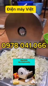 Máy thái lát cà rốt cải bắp cải thảo chạy điện gia đình