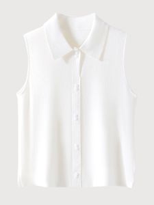 Early Autumn Design Womens Knitted Cashmere Vest Sleeveless Fashionable Versatile Base Shirt Inner Wear Top Quality Material