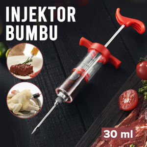 INJEKSI INJEKTOR SUNTIK BUMBU MARINASI MASAKAN KE DAGING AYAM SAPI AGAR LEBIH MERESAP SPICY BBQ MEAT SEASONING INJECTOR 30ML