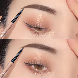 Ultra-Fine Eyebrow Pencil Womens Waterproof Sweat-Proof Long-Lasting Color-Matching Soft Makeup Brush Beginner-Friendly