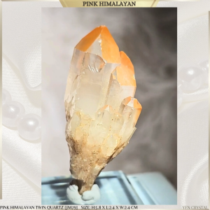HIMALAYAN PINK TWIN POINT *PREMIUM QUALITY* [JM79] : POWERFUL IN RELATIONSHIP CLARITY ABUNDANCE POSITIVITY HEALING