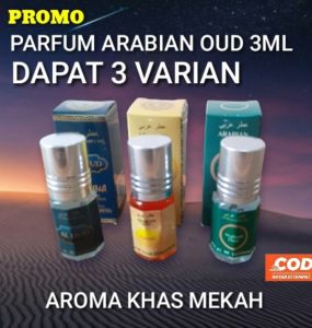 PROMO PARFUM ARABIAN BELI 1 DAPAT 3 VARIAN Tahan lama 3 ml pria wanita