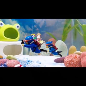 Ornamen Hiasan Aquarium Penyelam Miniatur Dekorasi Aquascape