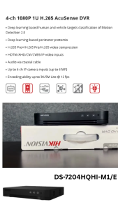 iDS-7204HQHI-M1-E Hikvision DVR NVR Kamera CCTV 4Ch