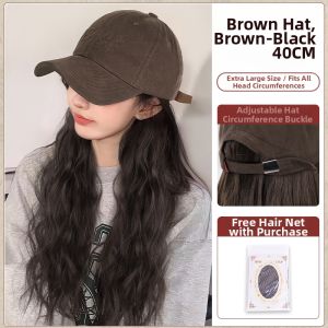 JUZITING | Summer Fashionable Wavy Synthetic Wig Hat Full Coverage