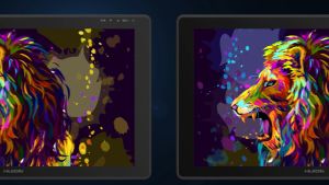 Huion Kamvas 22 Plus Display Monitor Pen & Drawing Tablet Screen Graphic Monitor