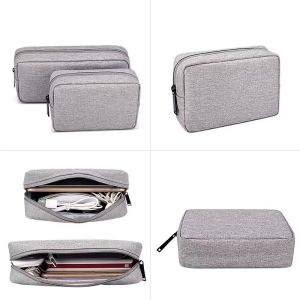 Laptop Power Storage Bag Digital Accessories Storage Bag Portable Waterproof USB Cable Earphone Charger Pal Organizer Makeup Bag Travel Pouch