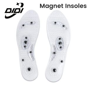 DIDI 1Pair Silicone Magnetic Therapy Insoles Anti-fatigue Health Care Massage Shoes Pad for Men Women