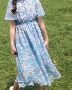 KYII Girl cheongsam summer dress little girl princess children Dress ky22256