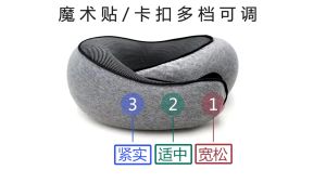 Portable Memory Foam U-shaped Travel Pillow With Storage Bag Travel Neck Pillow Airplane Pillow Relief Neck Pain.