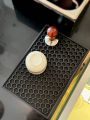 Drainage Bar Mat Anti-Slip Pad for Coffee Shops And Bars Coffee Bean Elements Desktop Mat Bar Milk Tea Shoppery Usage. 