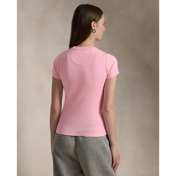 Polo%20Ralph%20Lauren%20Women%20Pink%20Pony%20Cotton%20Crewneck%20Tee%20-%20Image%2010