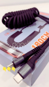 ABODOS Spring Cable Type C To Type C Cable PD Fast Charging 120W Data Transmission – GoodFind