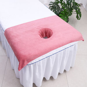 Beauty Salon Spa Massage Special Towel Hole Towel Opening Towel with Hole Beauty Bed Single Professional Use Pad Towel