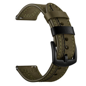 Universal Genuine Leather Strap for Huawei Watch GT 2 Strap 20mm 22mm Replacement Watchband for Samsung Galaxy Watch 42mm 46mm