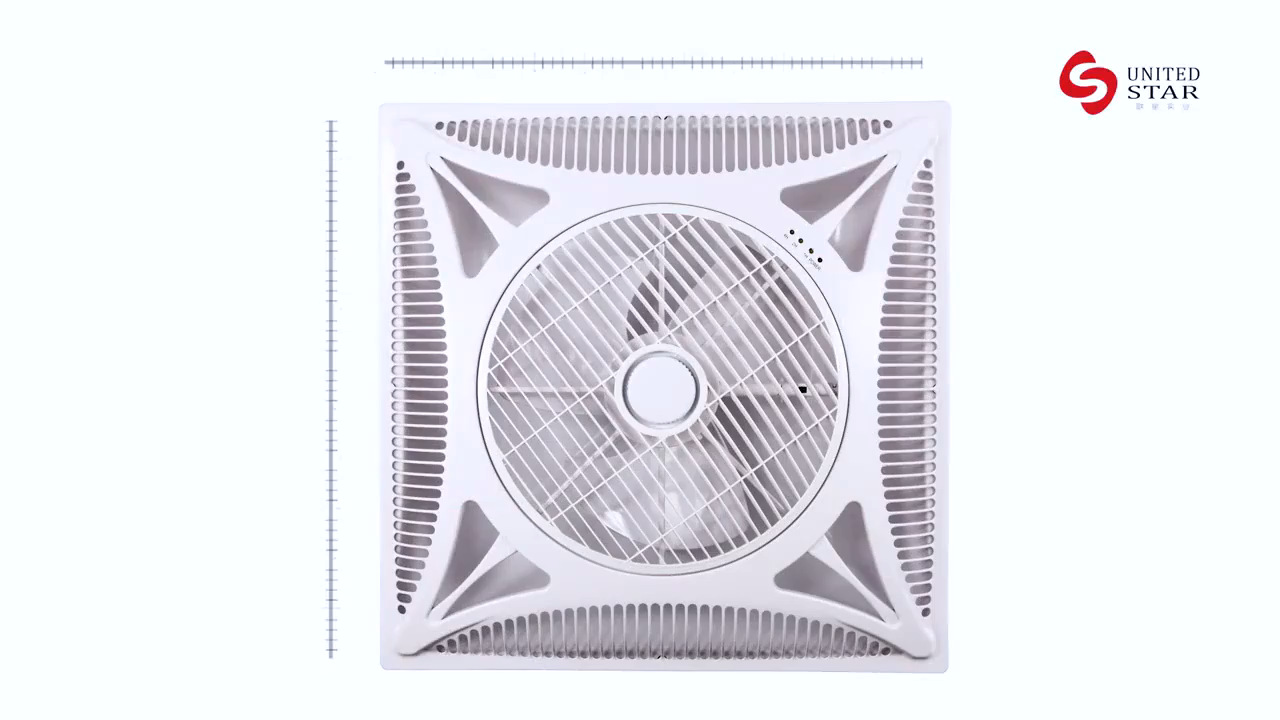 COD Embedded Ceiling Fan Circulating Fan Remote Control Air Ceiling Fans Heavy Duty with Remote Control Conceal Air Circulation Fan 3 Speed Gypsum Board