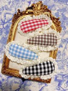 Spring time hair clips (set of 4 or 5) : Sweet girl’s and adults fashionable tear drop shape