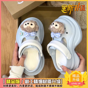 Cute Cartoon Hole Hole Summer Sandals Womens Thick Bottom Mary Janes Beach Slippers Holiday Casual Low Cut EVA Slip-On Shoes