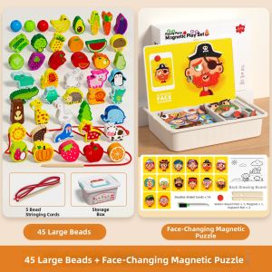 MWZ | Cognitive Training and Focus Beads Toy for 1-3 Years