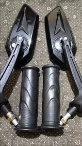 paket spion alevo spion variasi tanduk spion putar + grip standar semua motor Honda dan Yamaha