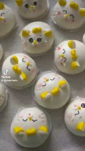 Bánh bao tạo hình các loại nhân ngọt - mèo quý tộc ( 1 set 13 cái ) nhận đặt theo yêu cầu của khách