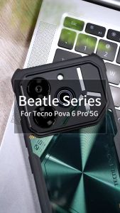 Tecno Pova 6 pro XUNDD Beatle Transparent Shockproof Protective Case