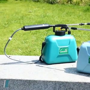 [fours]ถังพ่นยา 5 ลิตร USB ฉีดละอองน้ำอัตโนมัติในสวนเครื่องพ่นไฟฟ้า สปริงเกลอร์ขวดเครื่องฉีดพ่นพืชแบบชาร์จไฟได้ฝักบัวรดน้ำสวน ถังฉีดยาปากกว