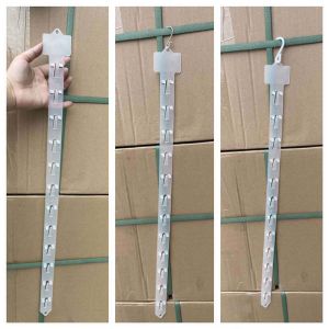 10Pcs Station Display Strips Merchandise Snack Hanging Display Strips with Hooks