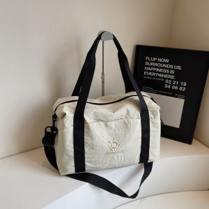 Shoulder Bag Womens Large Capacity Lightweight Fashion Tote Bag Athleisure Luggage Bag Waterproof Outing Short Distance Cosmetics Bag