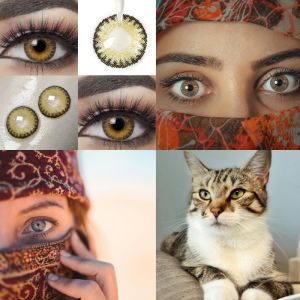 2pcs Colored Pupils for Eyes Natural Brown Big Eyes Contacts Cosmetics Green Eye Color Lens Fast Shipping Directly shipped